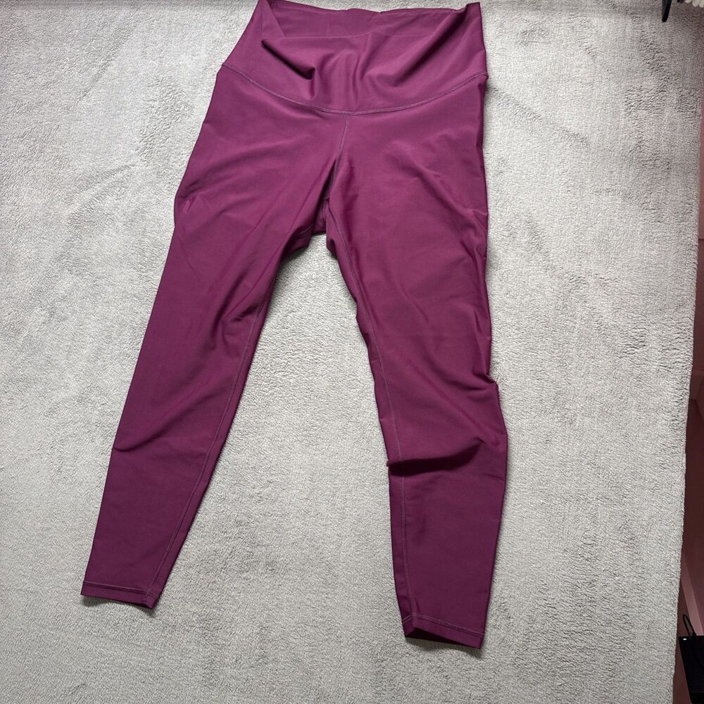 Old Navy Active Powersoft Leggings Women's XL PLUM/PINK Extra High Rise Go Dry